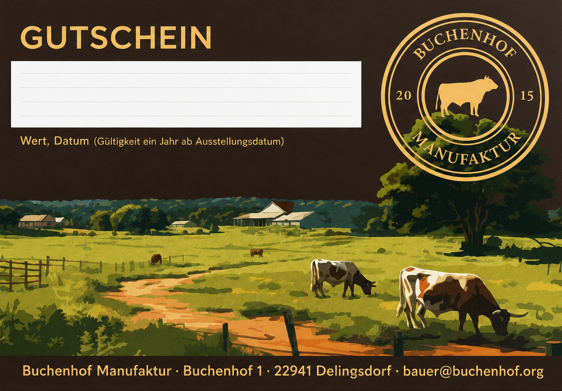 Buchenhof Geschenkgutschein – Zeit für echten Geschmack